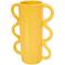 CosmoLiving by Cosmopolitan Bright Ceramic Wavy Handle Vase Set